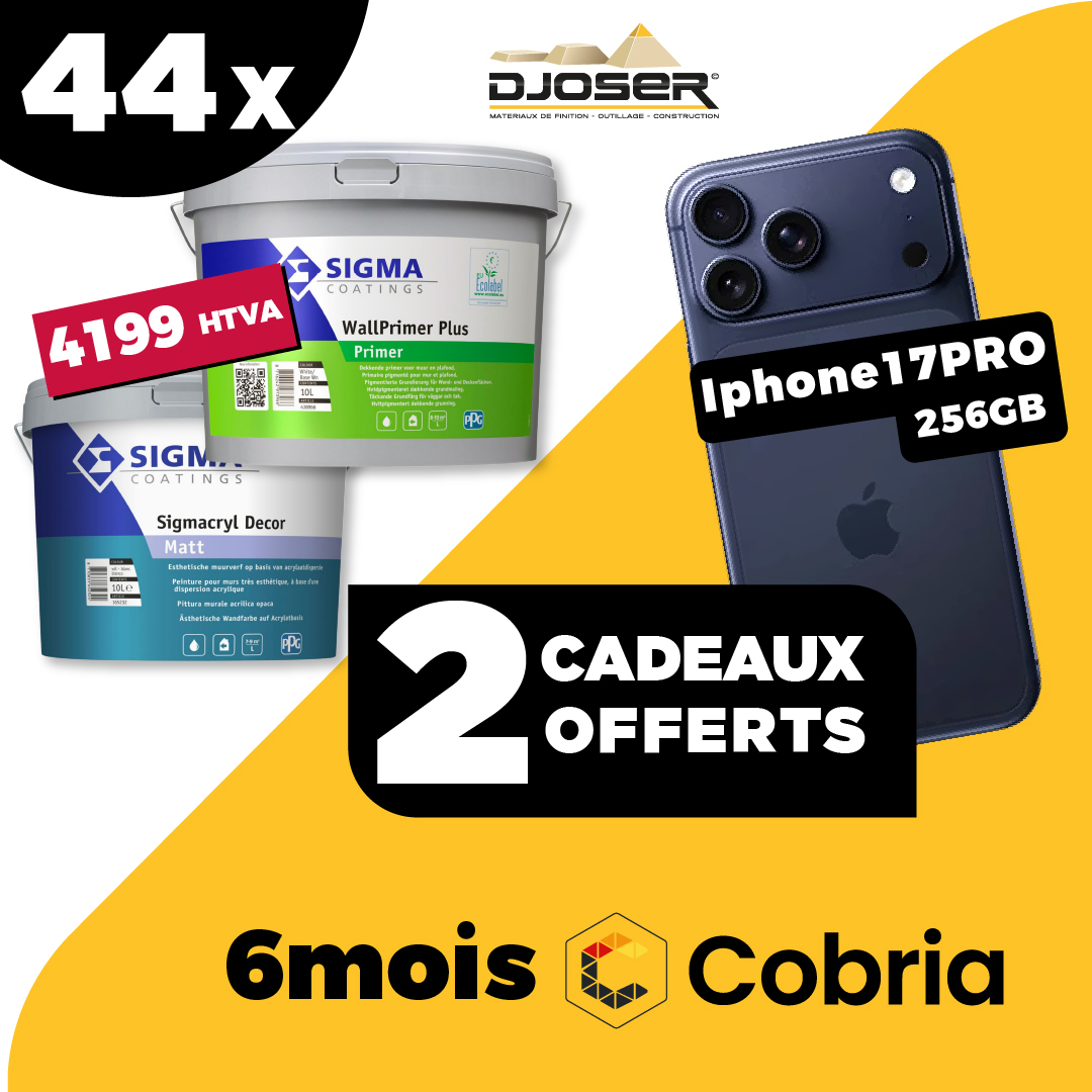 Offres spéciales peinture SIGMA : découvrez nos bundles exclusifs chez DJOSER